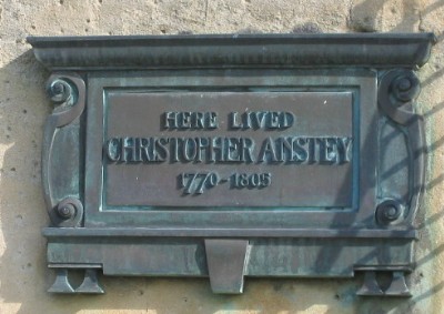 Christopher Anstey plaque