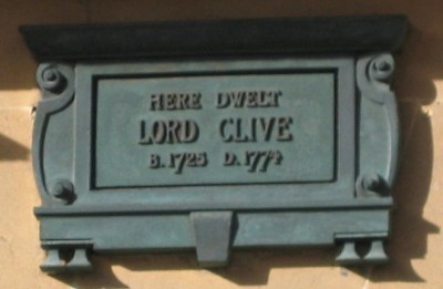 Robert, Lord Clive plaque