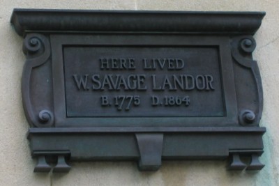 Walter Savage Landor plaque