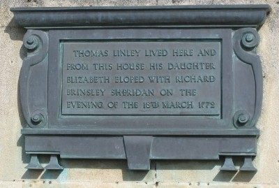 Thomas Linley plaque