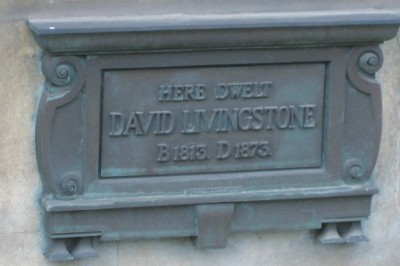 Dr David Livingstone plaque