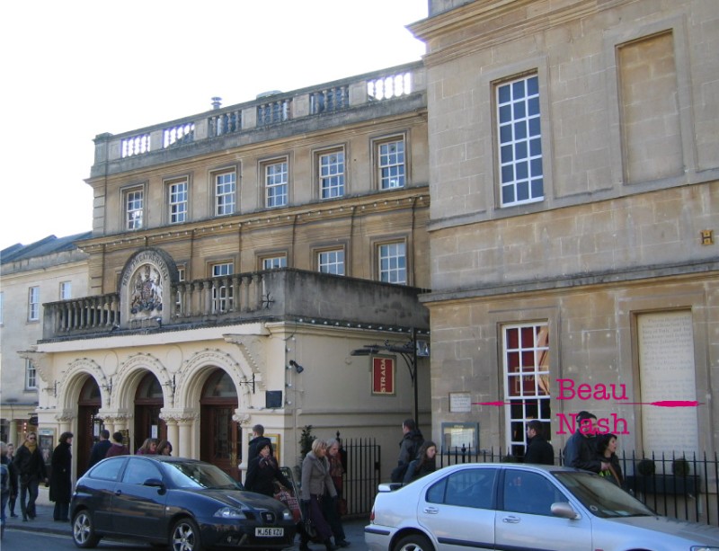 Location of wall tablet to Richard Nash at "Popjos's"