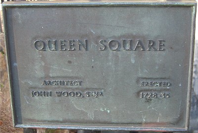 Plaque at Queen Square