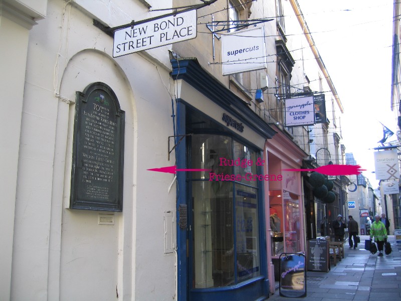 Location of plaque at New Bond Street Place