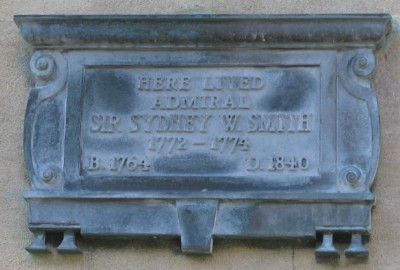 Admiral Sir William Sydney Smith plaque