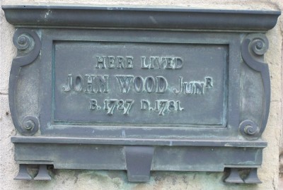John Wood, the younger, plaque
