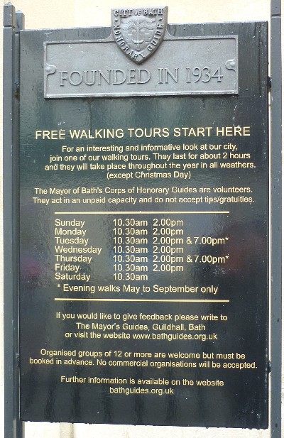 Mayor's Guides plaque