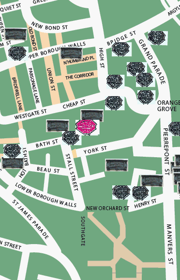 Mayor's Guides location map
